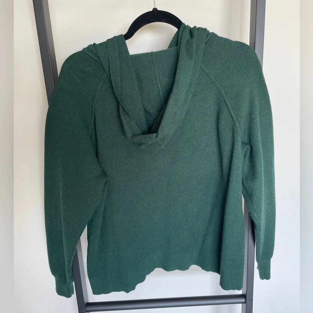 Moth Forest Green Hooded Sweatshirt - Picture 3 of 4